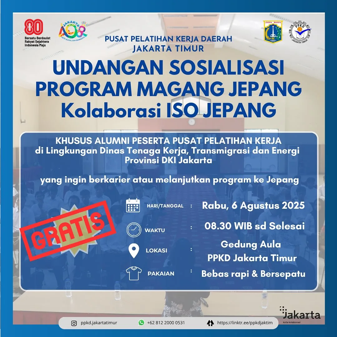 UNDANGAN SOSIALISASI PROGRAM MAGANG JEPANG – PPKD KABUPATEN ACEH TAMIANG
